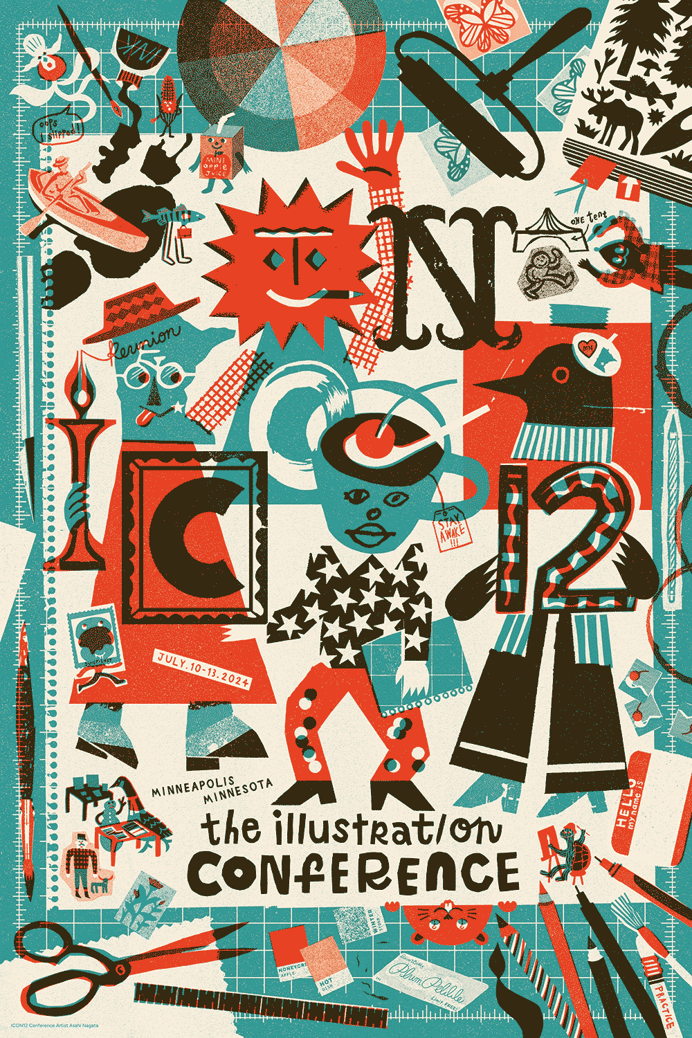 ICON12 Poster Illustration by Asahi Nagata